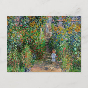 Monet Garten Vetheuil Impressionismus Blumenmalere Postkarte
