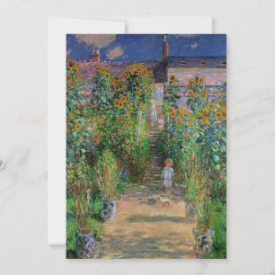 Monet-Garten Vetheuil Impressionismus Malerei Einladung