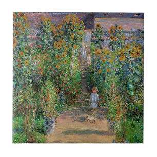 Monet Garten Vetheuil Impressionismus Malerei Fliese