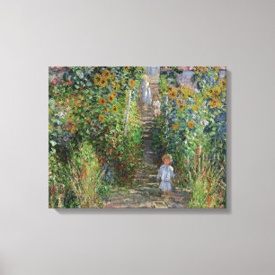 Monet Garten Vetheuil Impressionismus Malerei Leinwanddruck