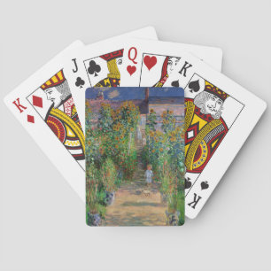 Monet-Garten Vetheuil Impressionismus-Malerei Spielkarten