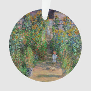 Monet Garten Vetheuil Impressionistisches Blumen G Ornament