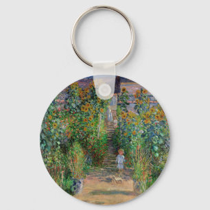 Monet Garten Vetheuil Impressionistisches Blumen G Schlüsselanhänger