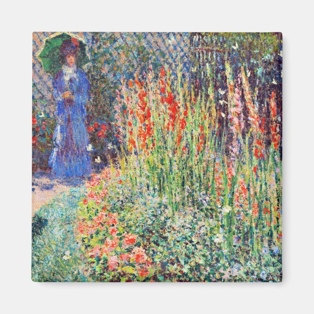 Monet - gerundete Blume Bett Magnet (Vorne)