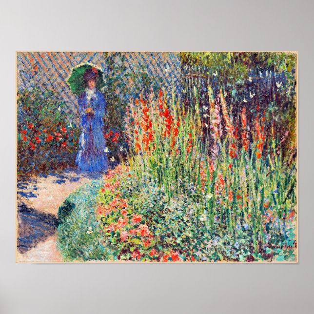 Monet - gerundete Blume Bett Poster (Vorne)