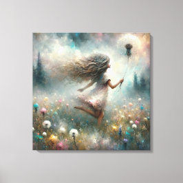 Monet Girl mit Kronleuchter Leinwanddruck