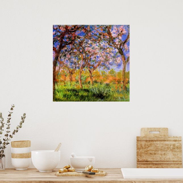 Monet - Giverny im Frühling Poster (Küche)