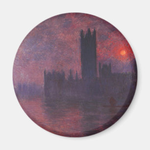 Monet Häuser des Parlaments am Magnet