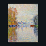 Monet - Herbst auf der Seine in Argentinien  Postkarte<br><div class="desc">Der Herbst auf der Seine im argentinischen Stil,  berühmtes Kunstwerk des französischen Impressionisten Claude Monet</div>
