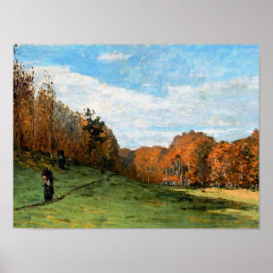 Monet, Holzhändler im Fontainebleau-Wald, Poster