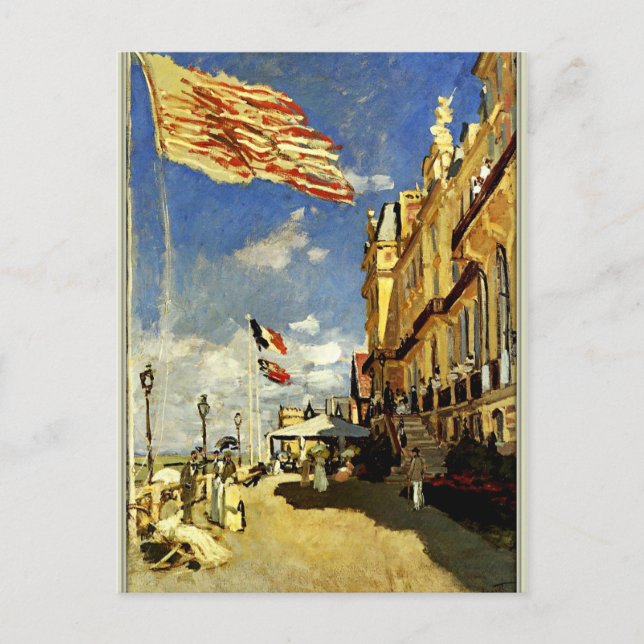 Monet - Hotel des Roches Noires, Trouville Postkarte (Vorderseite)