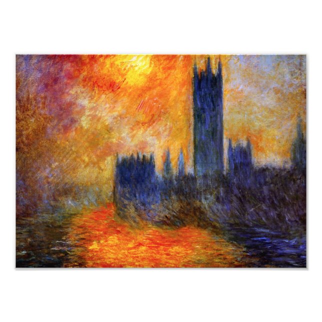 Monet House und Sunset Print Fotodruck (Vorne)