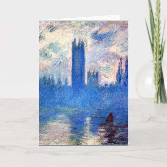 Monet - Houses of Parliament, Westminster Karte (Vorderseite)