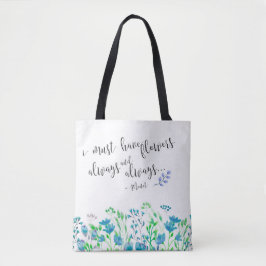 Monet I muss Blumen-immer blauen Garten haben Tasche