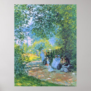 Monet - Im Parc Monceau, Poster