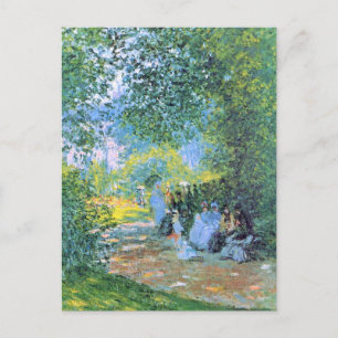 Monet - Im Parc Monceau Postkarte