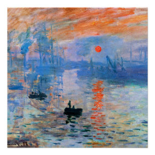 Monet - Impression, Sonnenaufgang, Poster