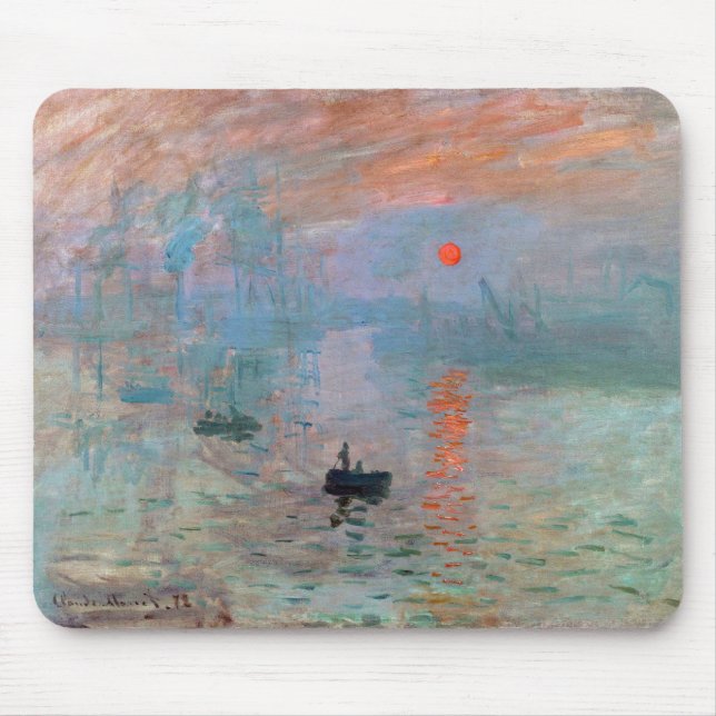 Monet , "Impression, Sunrise" Mousepad (Vorne)