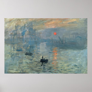 Monet Impression Sunrise Soleil Levant Malerei Poster
