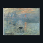 Monet Impression Sunrise Soleil Levant Malerei Postkarte<br><div class="desc">Impressionistische Landschaftsmalerei von Claude Monet - Klassische Meisterwerke - Claude Monets Serie zur Naturmalerei - Eindruck Sonnenaufgang - Soleil Levant</div>