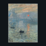 Monet Impression Sunrise Soleil Levant Malerei Postkarte<br><div class="desc">Impressionistische Landschaftsmalerei von Claude Monet - Klassische Meisterwerke - Claude Monets Serie zur Naturmalerei - Eindruck Sonnenaufgang - Soleil Levant</div>