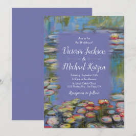 Monet Inspiriert Water Lilies Wedding Einladung