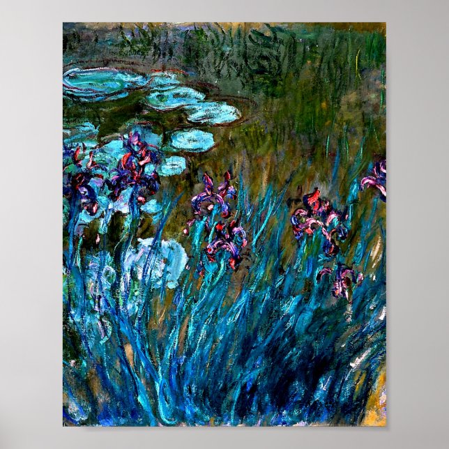 Monet - Ire und Water Lilies Poster (Vorne)