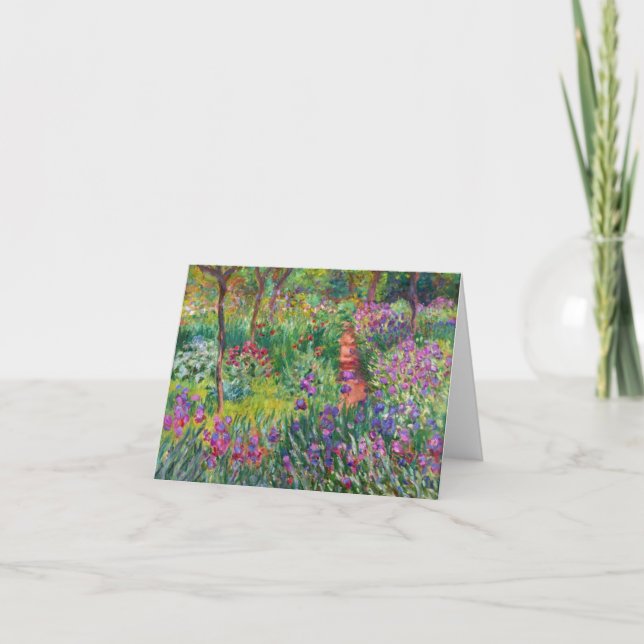 Monet Iris Garden at Giverne Karte (Vorderseite)