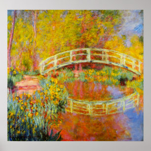 Monet Japanese Bridge Poster