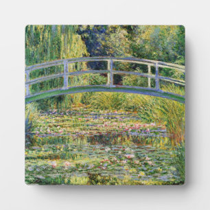 Monet Japanese Bridge with Water Lilies Plaque