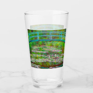 Monet japanische Brücke und Water Lilies Glas