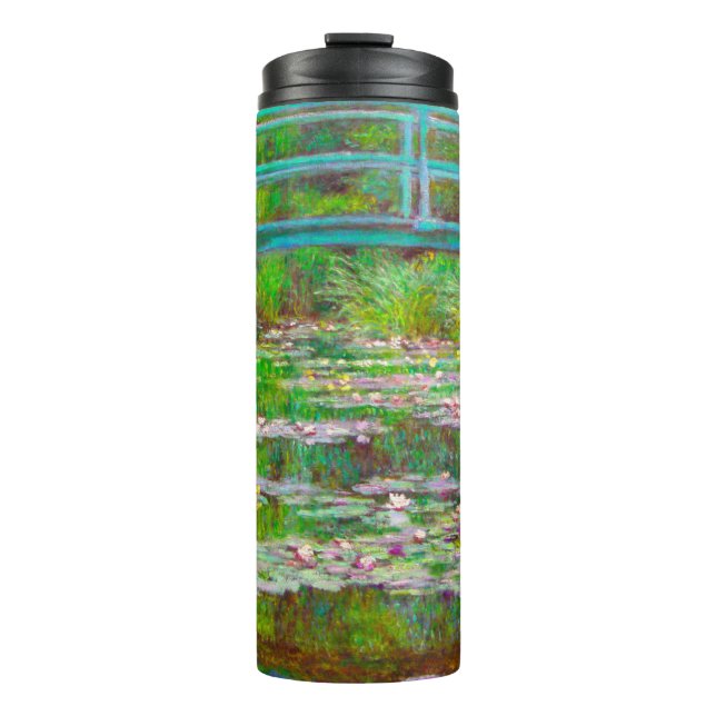 Monet japanische Brücke und Water Lilies Thermosbecher (Vorderseite)