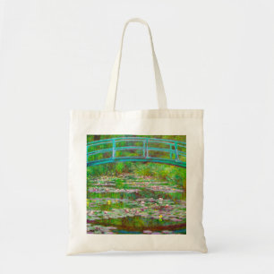 Monet japanische Brücke und Water Lilies Tragetasche