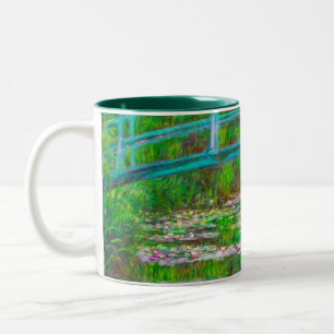Monet japanische Brücke und Water Lilies Zweifarbige Tasse