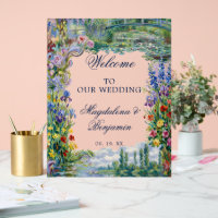 Monet-Kunstgemälde Florale Farbige Gartenhochzeit