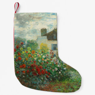 Monet Künstlergarten in Argenteuil Malerei Kleiner Weihnachtsstrumpf