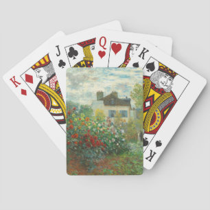 Monet Künstlergarten in Argenteuil Malerei Spielkarten