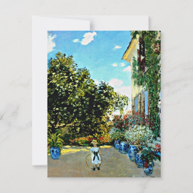 Monet - Künstlerhaus in Argenteuil Karte (Vorderseite)