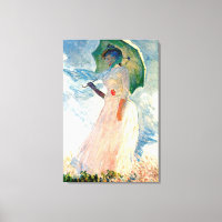 Monet Lady avec toile Parasol