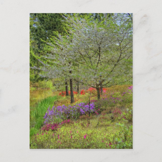 Monet Landscape Postkarte (Vorderseite)