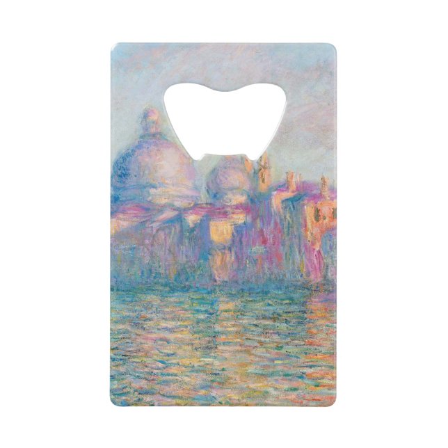 Monet Le Grand Canal Impressionist People berühmt Geldbeutel Flaschenöffner (Vorderseite)
