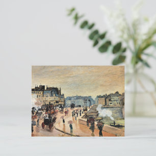 Monet - Le Pont Neuf, beeindruckendes Gemälde Postkarte