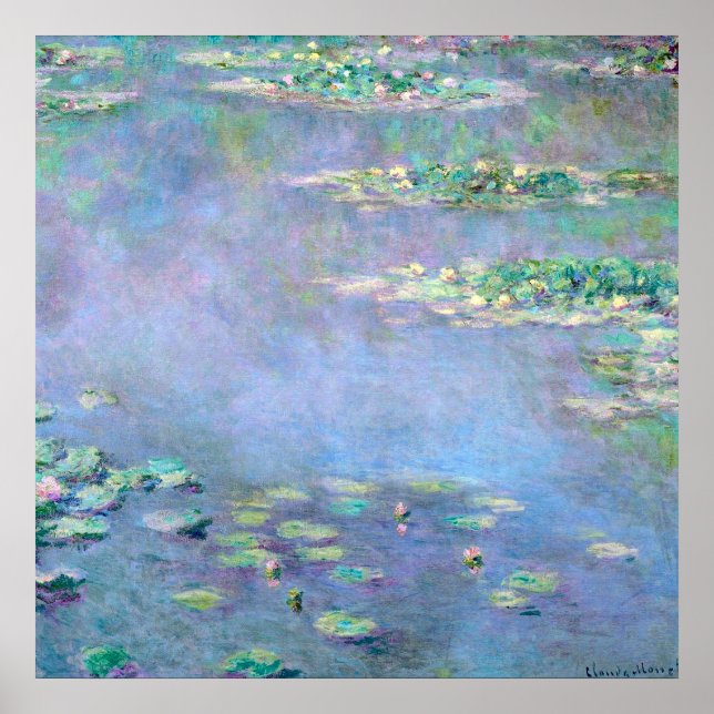Monet Les Nympheas Water Lilies Poster (Vorne)