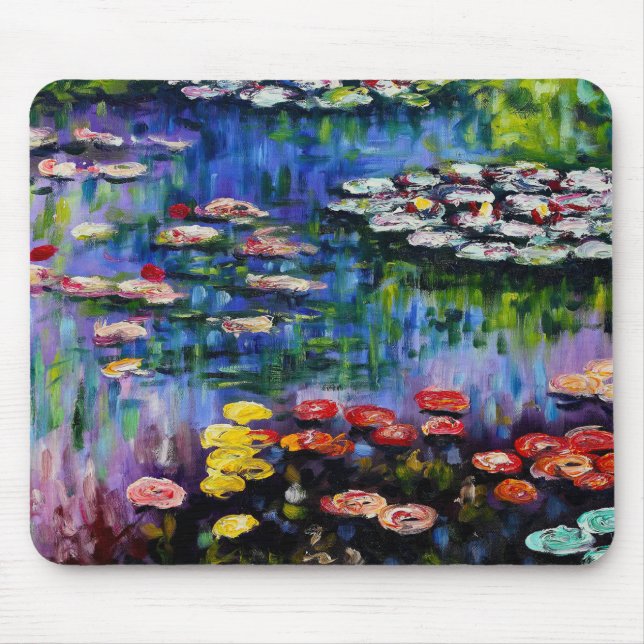 Monet Lila Water Lilies Mouse Pad Mousepad (Vorne)