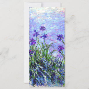 Monet Lilac Irises Card