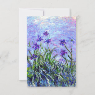 Monet Lilac Irises Einladung