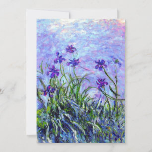 Monet Lilac Irises Enregistrer La Carte Date