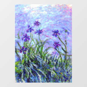 Monet Lilac Irises Fensteraufkleber