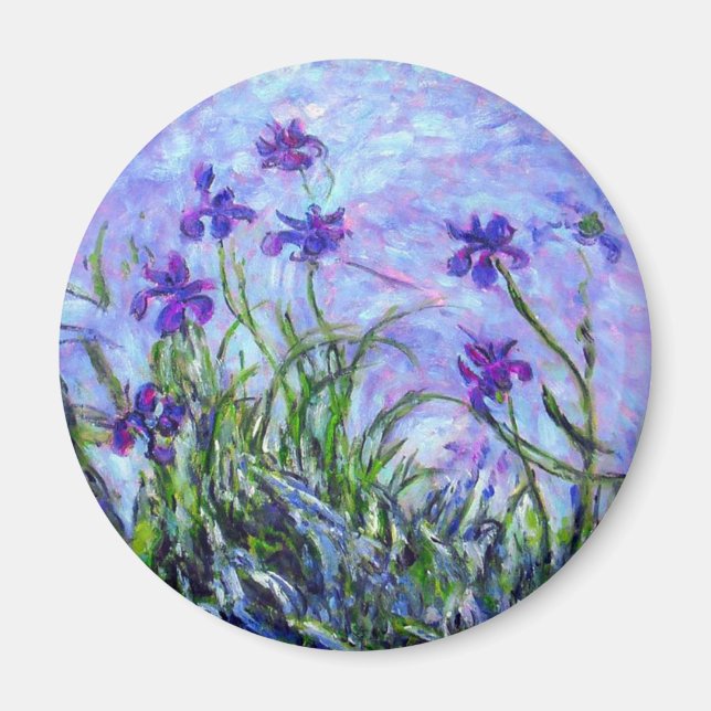 Monet Lilac Irises Magnet (Vorne)