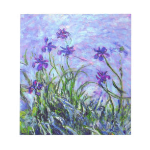 Monet Lilac Irises Notizblock